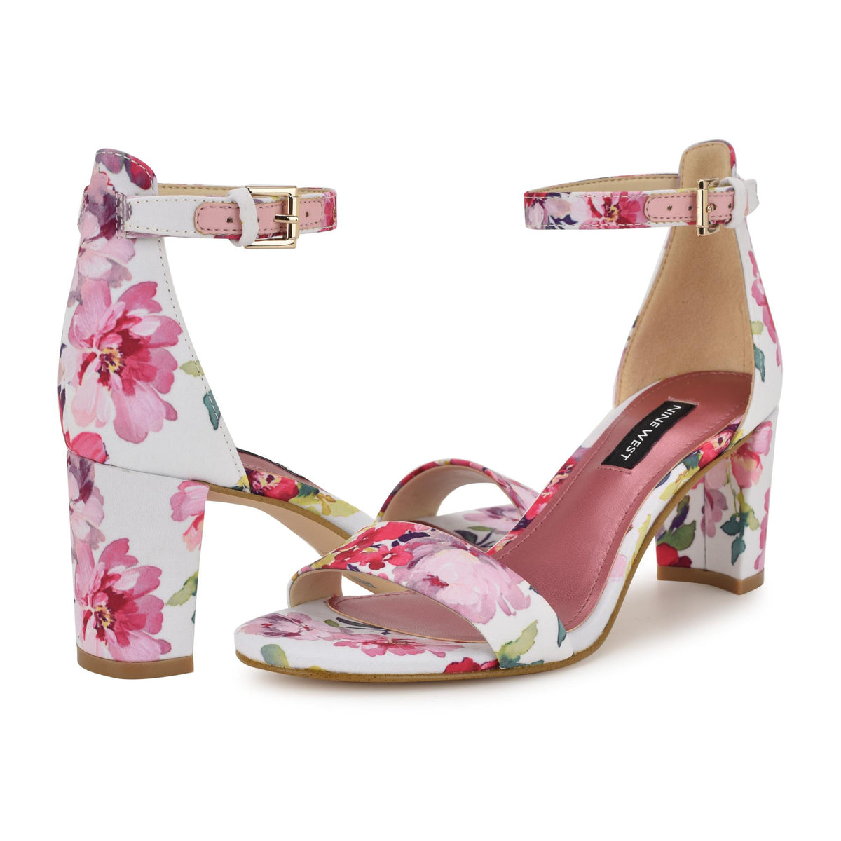 Nine West PRUCE2 PINK MULTI/TEA PARTY FLORAL ON