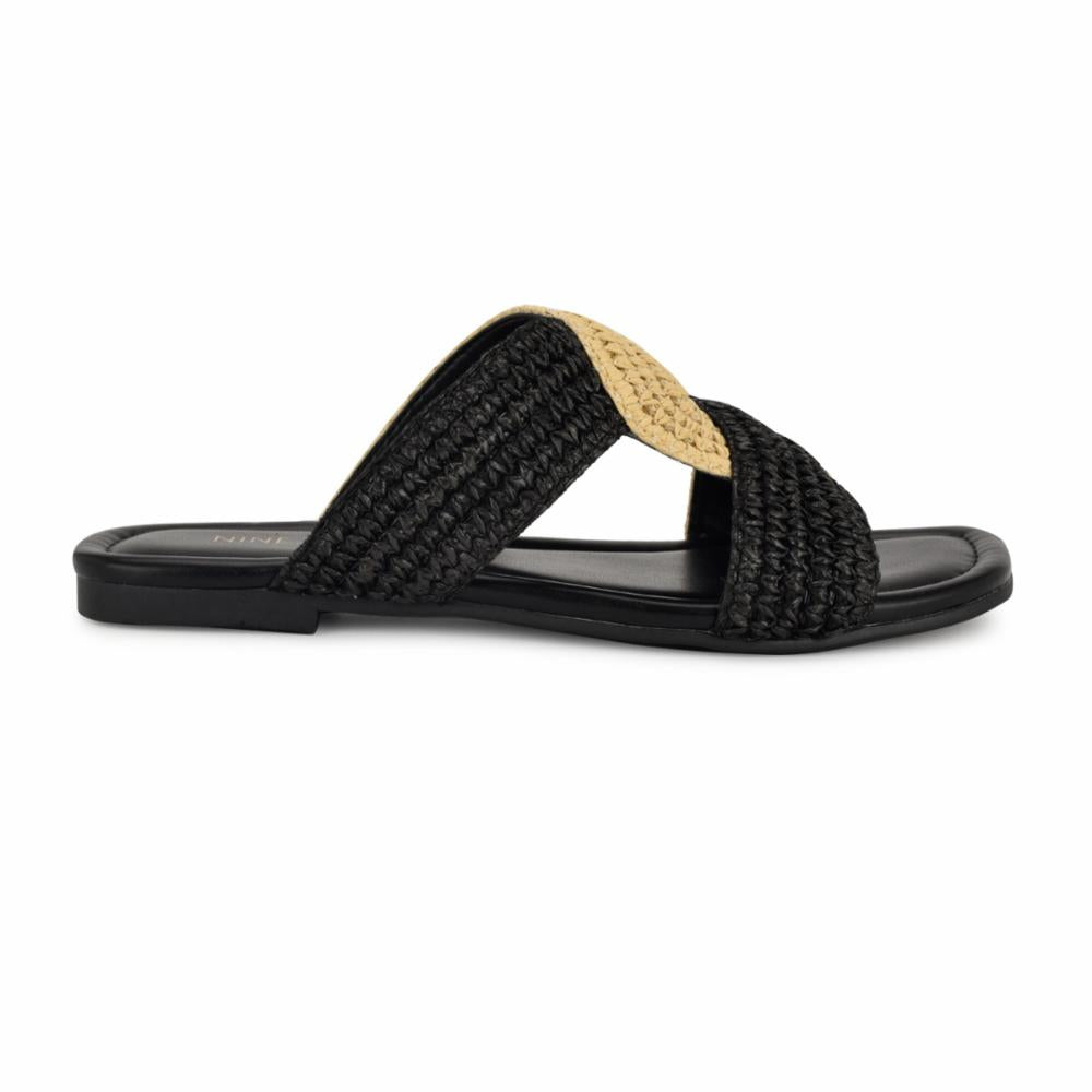 Nine West QUARA2 BLACK+NATURAL89294/QY NEW TWIS