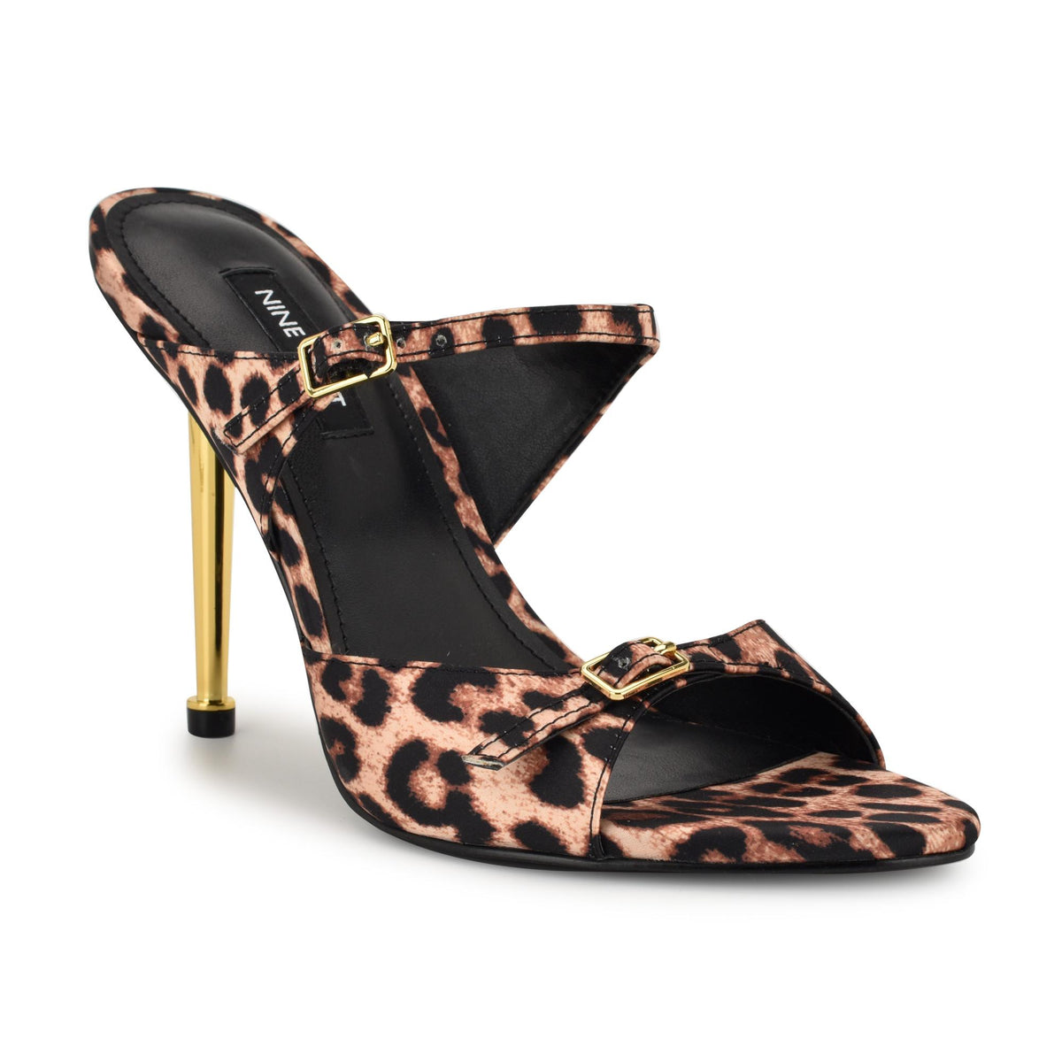 Nine West REIDA2 NATURAL MULTI/RS LEOPARD SATIN