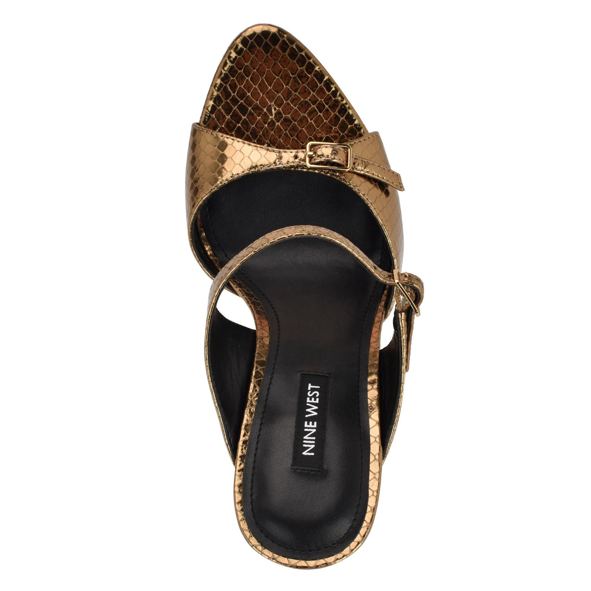 Nine West REIDA3 BRONZE/FOIL PYTHON PU