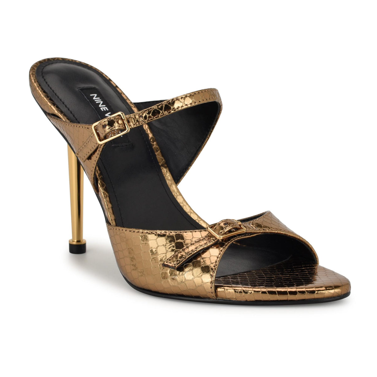 Nine West REIDA3 BRONZE/FOIL PYTHON PU