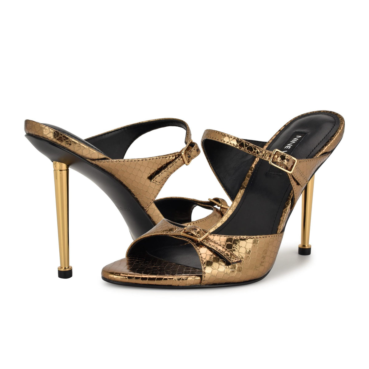 Nine West REIDA3 BRONZE/FOIL PYTHON PU