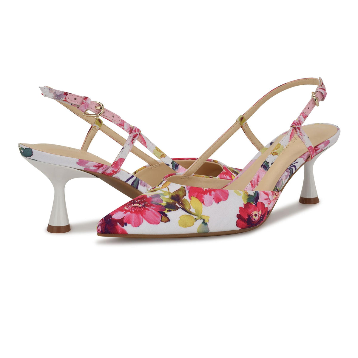 Nine West ROWEN2 PINK MULTI/TEA PARTY FLORAL ON