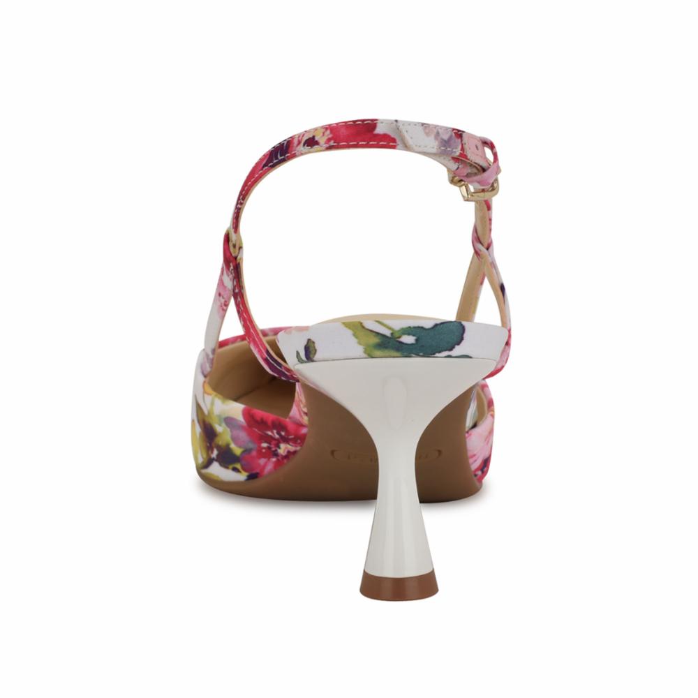 Nine West ROWEN2 PINK MULTI/TEA PARTY FLORAL ON