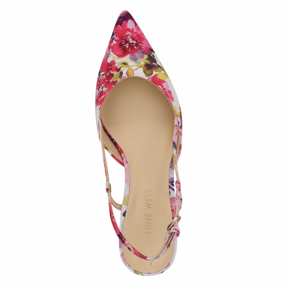 Nine West ROWEN2 PINK MULTI/TEA PARTY FLORAL ON