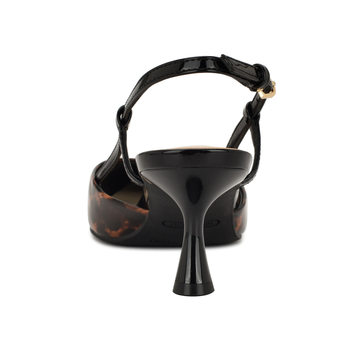 NINE WEST ROWEN3 BROWN MULTI/BLK/LEOPARD BOX PU
