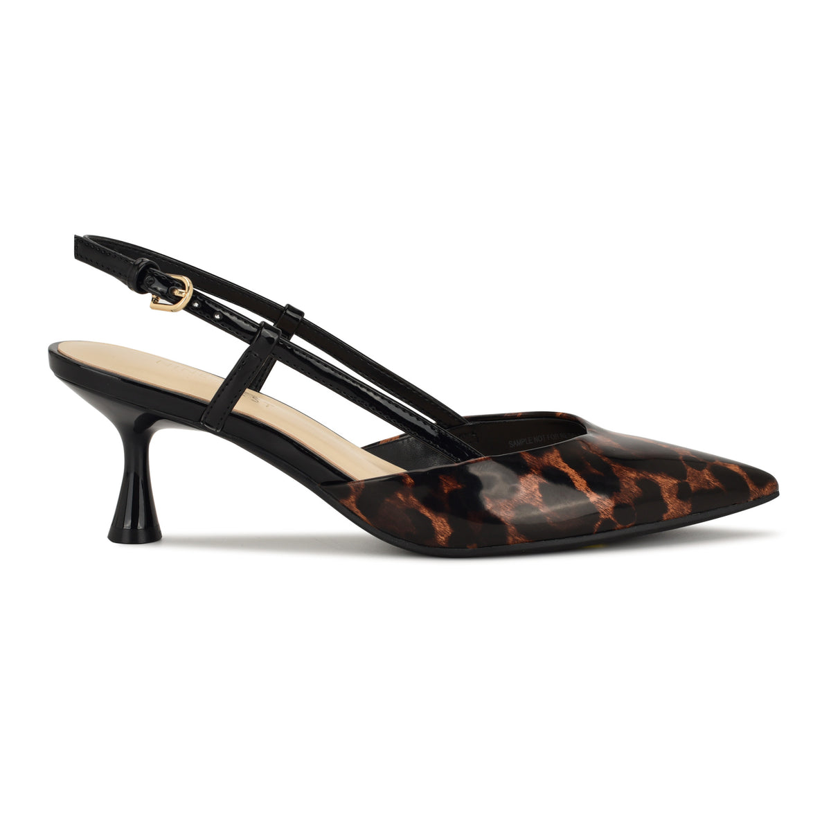NINE WEST ROWEN3 BROWN MULTI/BLK/LEOPARD BOX PU