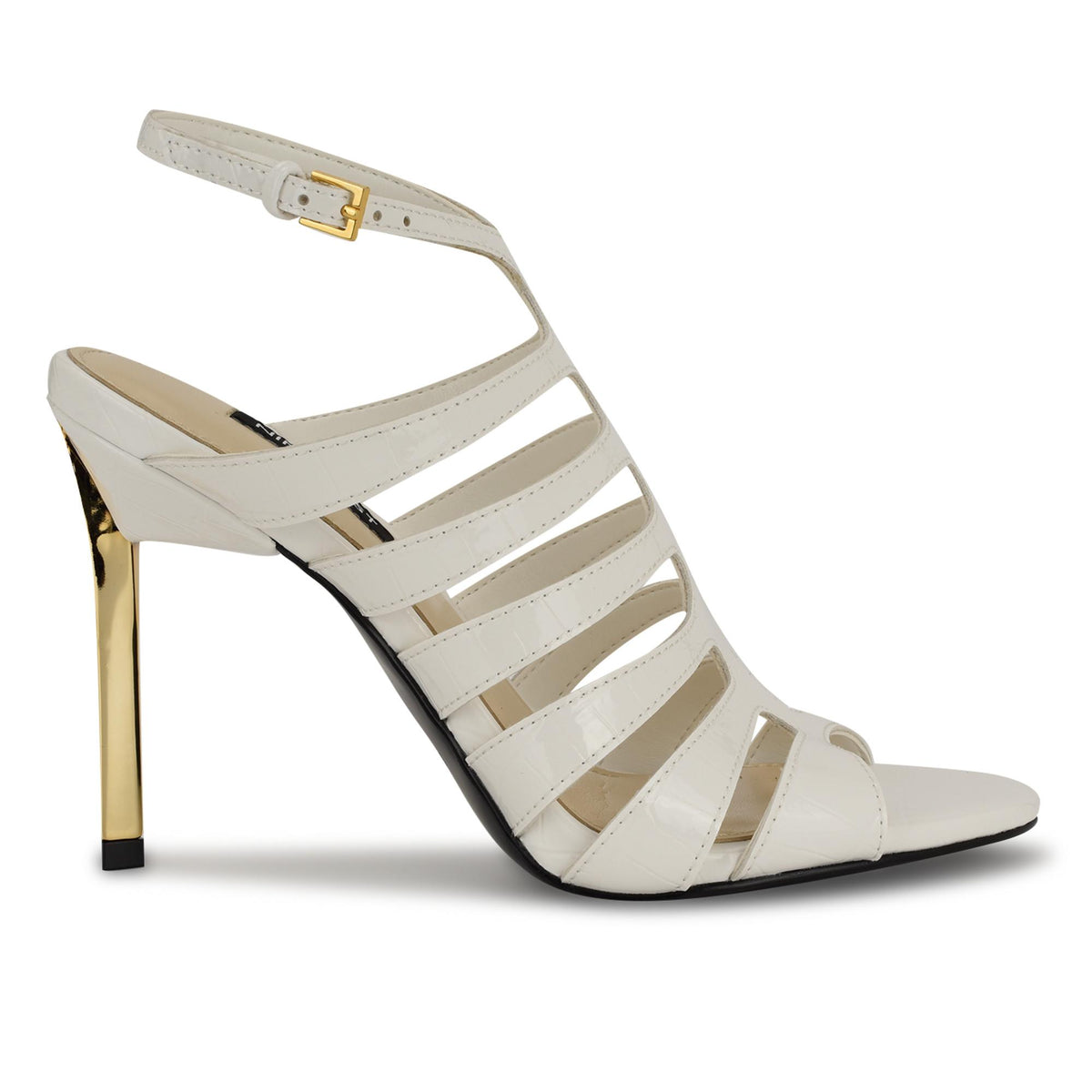 Nine West SALEEN3 WHITE/PATENT CROCO PU JC240421