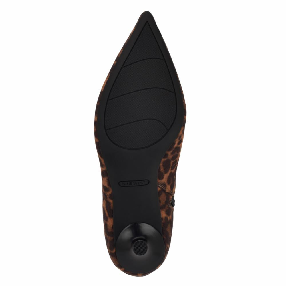 Nine West TAPLA2 TAN/BLACK/MASSA LEOPARD SUE