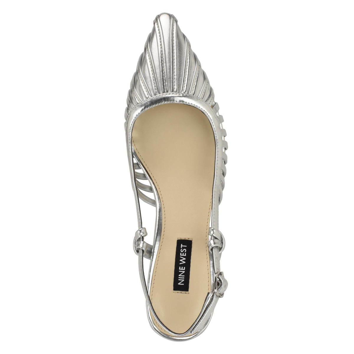 Nine West WHITT3 SILVER/LAMINATO SOFT PU WITH F