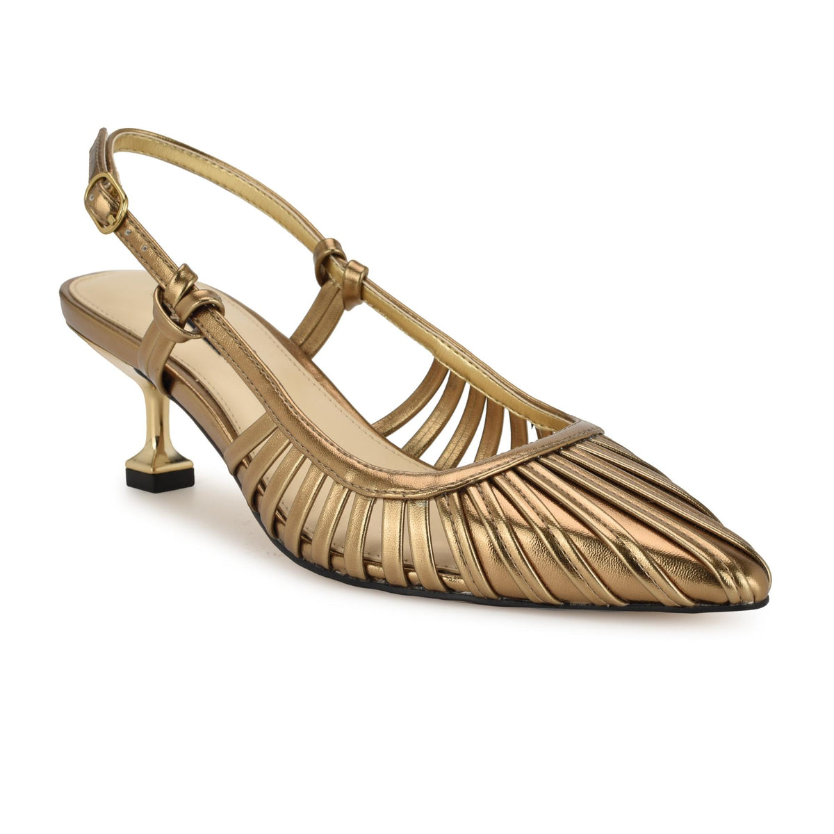 Nine West WHITT3 DK GOLD20/LAMINATO SOFT PU WIT